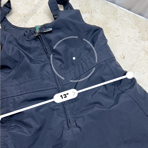 Kids LL bean black snow bib bed pants winter wear unisex size 8 waterproof - Picture 11 of 12